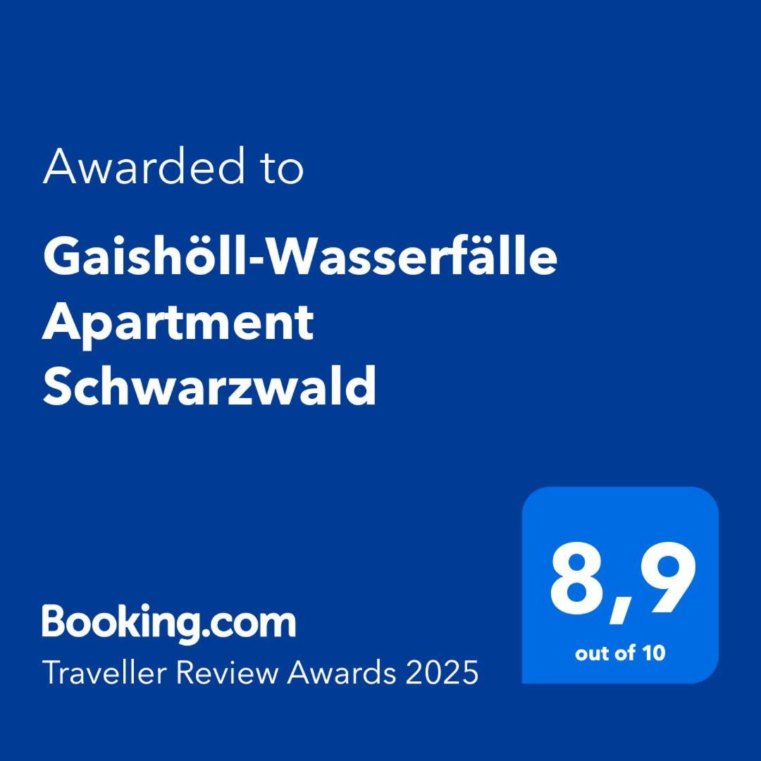 Gaishoell-Wasserfaelle Apartment Schwarzwald Sasbachwalden Esterno foto